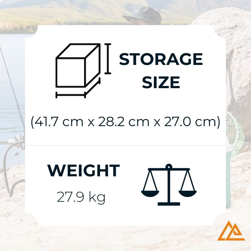 Bluetti B210P Expansion Battery Storage Size and Weight Image