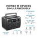 Bluetti EB55 Power Station can power 11 devices simultaneously