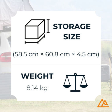 Bluetti PV200 Solar Panel Storage Size and Weight Image