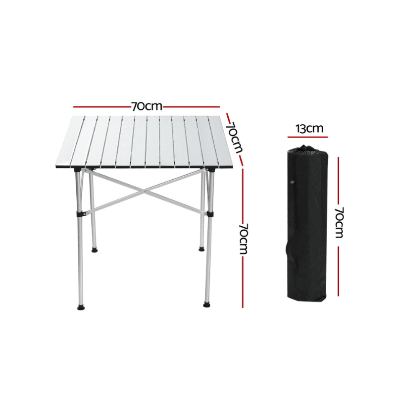 Folding camping chair with dimensions for Compact Co. 2-Person Standard PLUS Camping Set