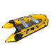 Haidi Pontoon Rescue Boat Dinghy Yellow side view 3.6m