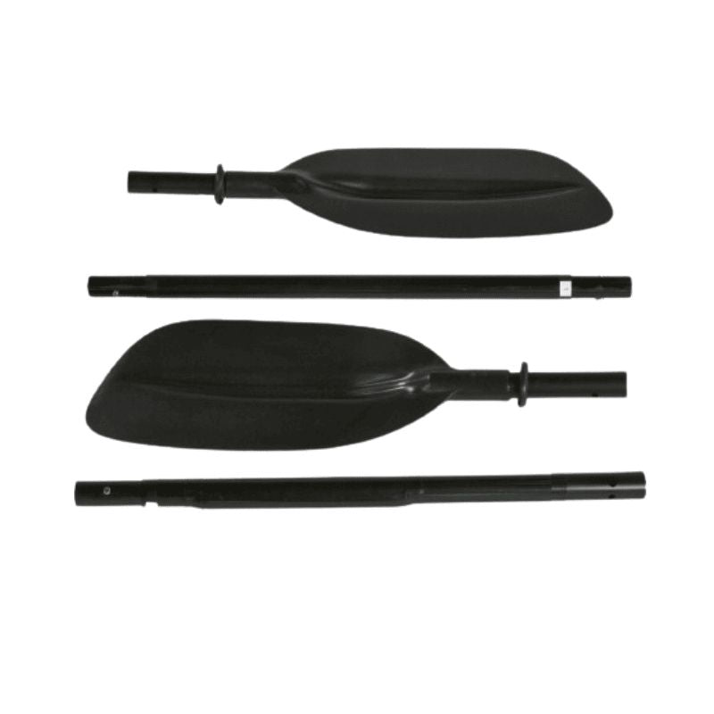 Moray Kayak Paddle Alloy 4-Piece disassembled black blades