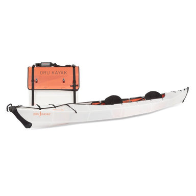 Oru Haven Tandem Kayak with folded box view and orange top cover