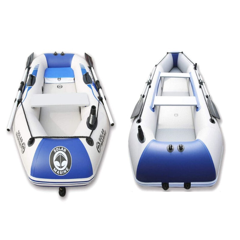 Solar Marine Inflatable Boat top and front view of inflatable boat