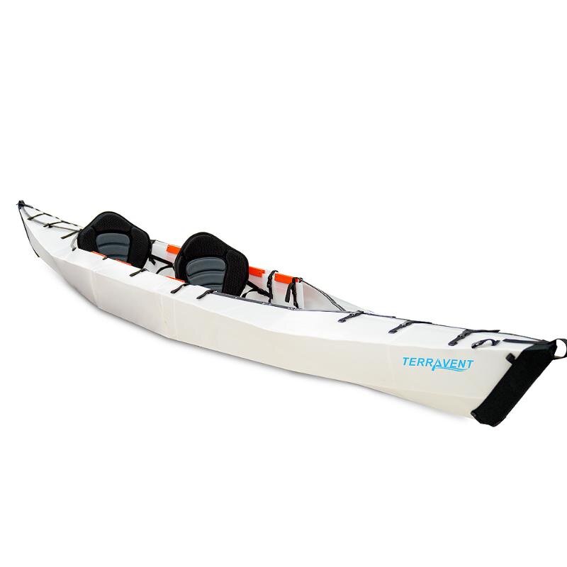 Terravent K3 Folding Kayak Angled View With Two Seats