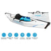 Terravent Kayak K2 Folding Kayak With Specs Icons and Carrying Case