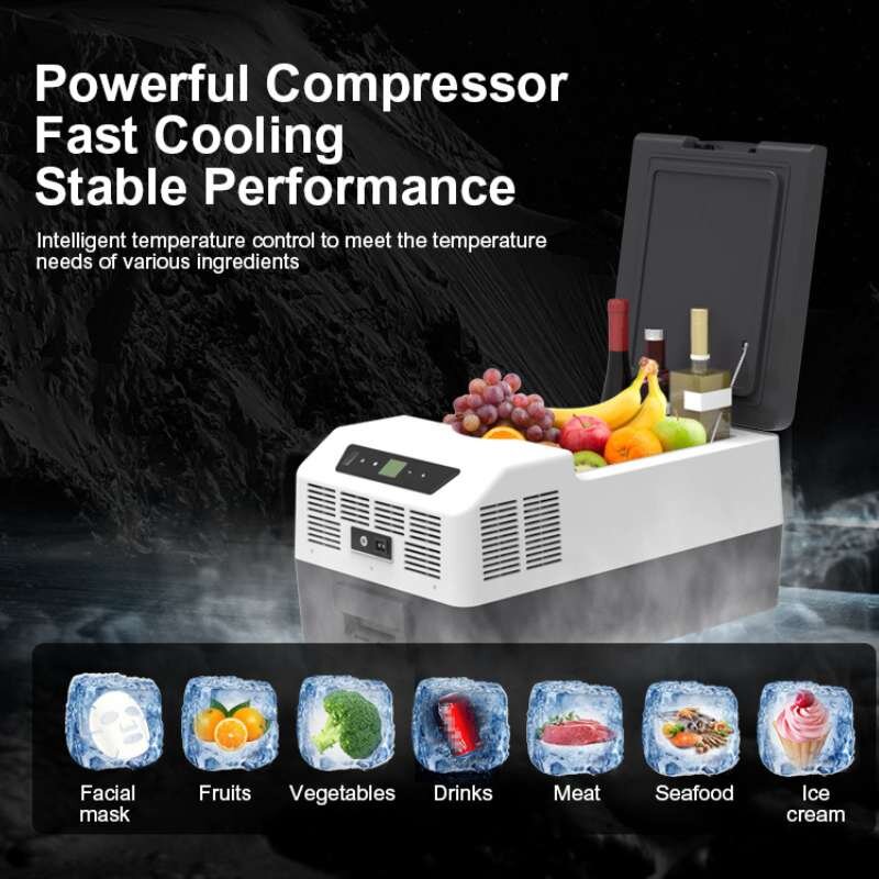 Urecau Outdoors FCR15 15L Portable Fridge-Freezer powerful compressor stable performance