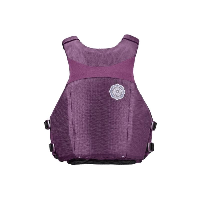 Astral Layla PFD purple back view highlighting mesh fabric for ventilation