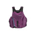 Astral Layla PFD purple front view of women's life jacket with zippered front pocket