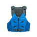 Astral V Eight PFD ocean blue mesh back view, lightweight sailing life jacket