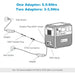 Bluetti AC200P portable power station charging setup diagram