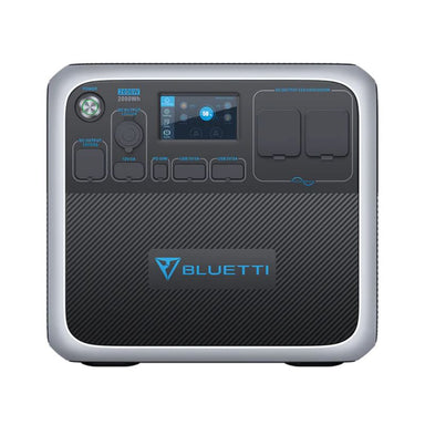 Detailed front display of the Bluetti AC200P power station