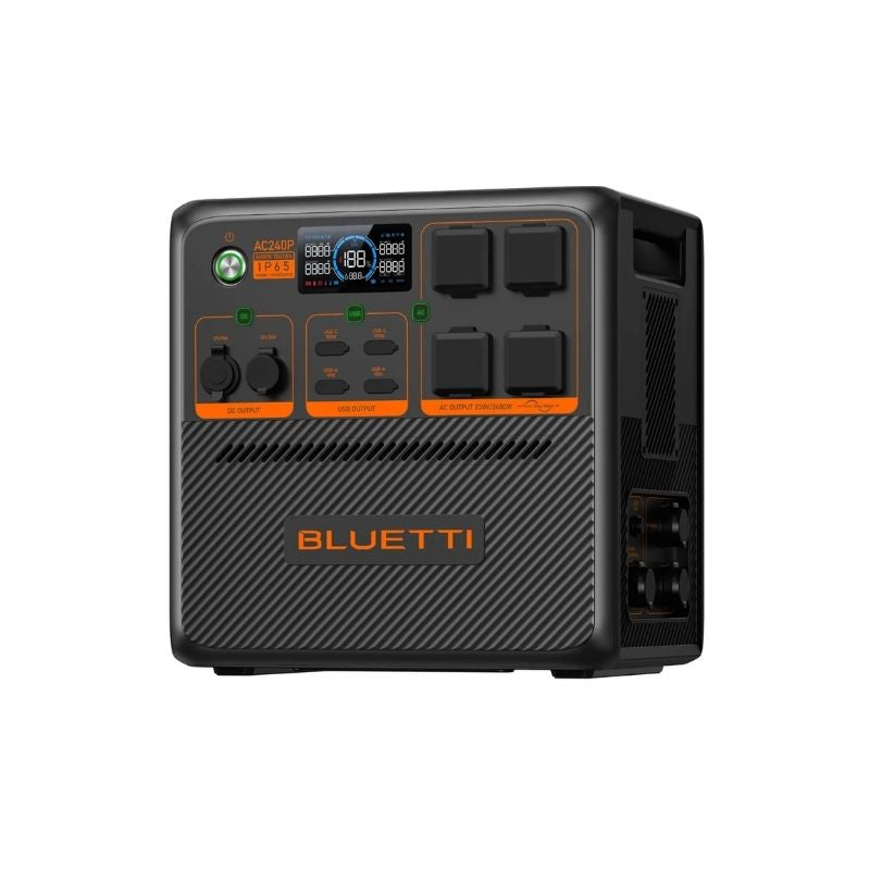 Control panel of the Bluetti AC240P portable power station