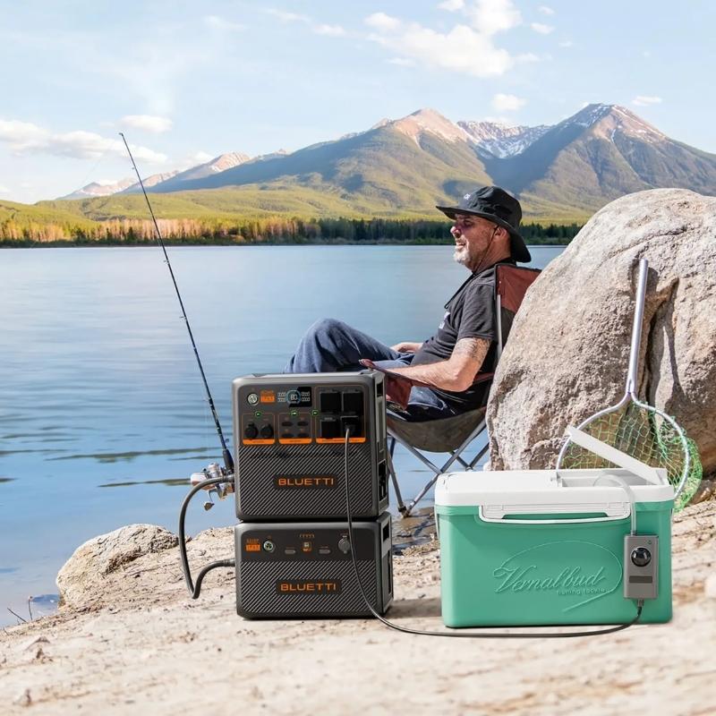 Bluetti B210P Expansion Battery outdoor use for fishing and camping needs