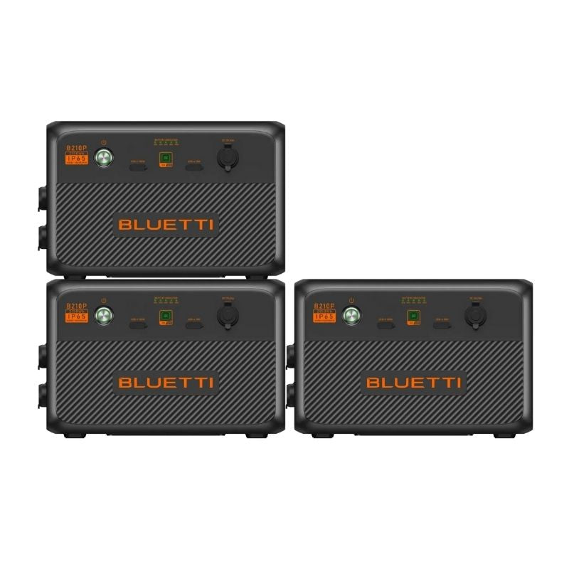 Bluetti B210P Expansion Battery 2,150Wh with stackable design for efficiency