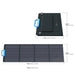 Bluetti PV120 compact foldable solar panel showing dimensions and weight for portable use