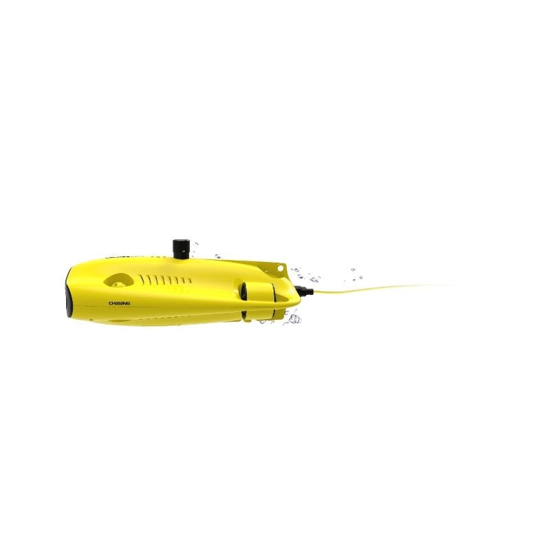 Side view of Chasing Gladius Mini S underwater drone tethered