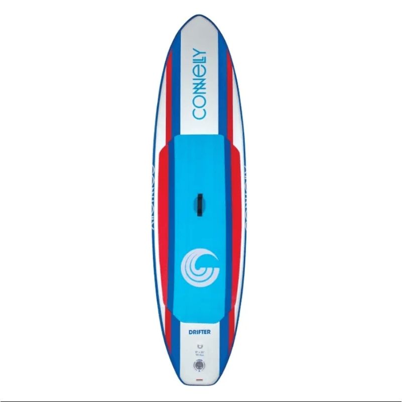 Connelly Drifter inflatable paddleboard 10ft top view with logo