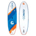 Connelly Pacific SUP inflatable board front and back view