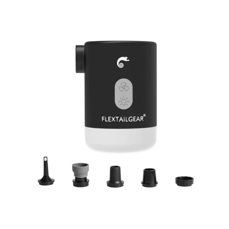 Flextailgear MP2 Pro black air pump with nozzles for portable inflating solutions