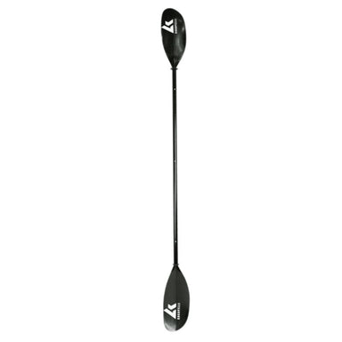 Kokopelli Alpine lake paddle fully assembled with black rod and white blade showing full design