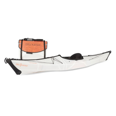 Oru Bay St Kayak white folding kayak with orange bag