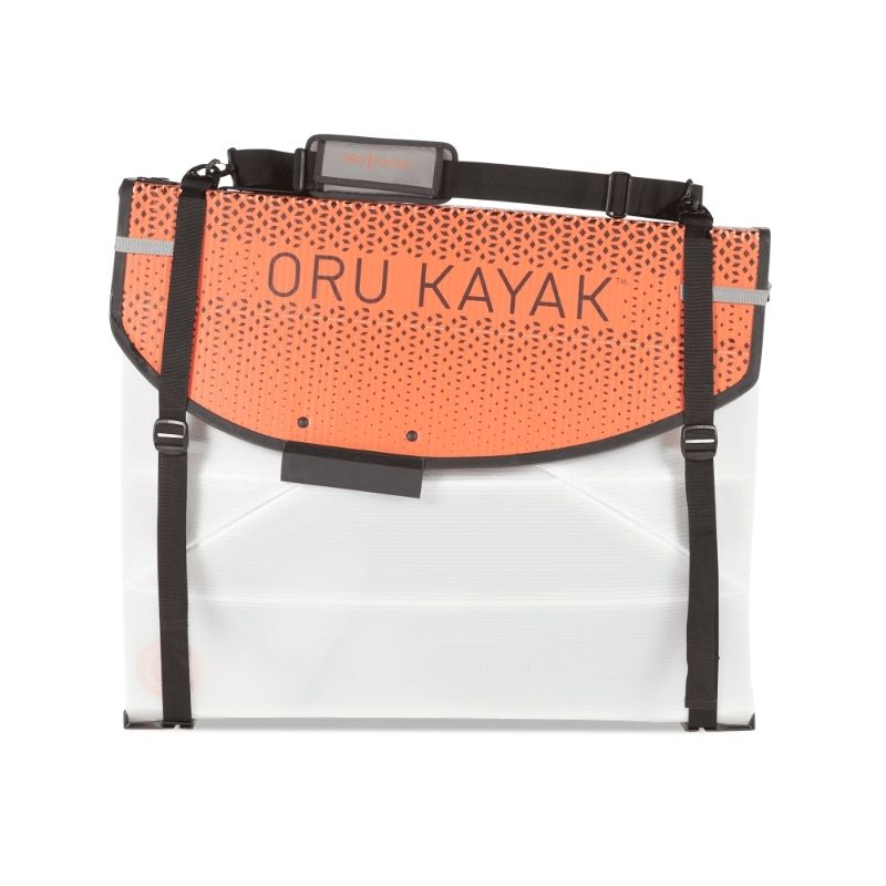 Oru Coast Xt kayak packed compactly for easy transport in a box