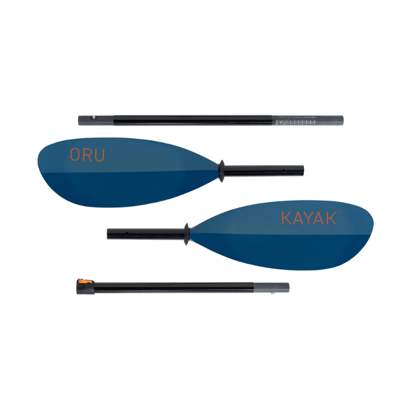 Disassembled Oru Fiberglass Paddle for easy travel and storage