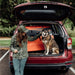 Oru Kayak Haven TT folded in car with dog and owner ready to paddle