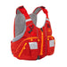 Palm Kaikoura PFD red front view with reflective strips and multiple pockets