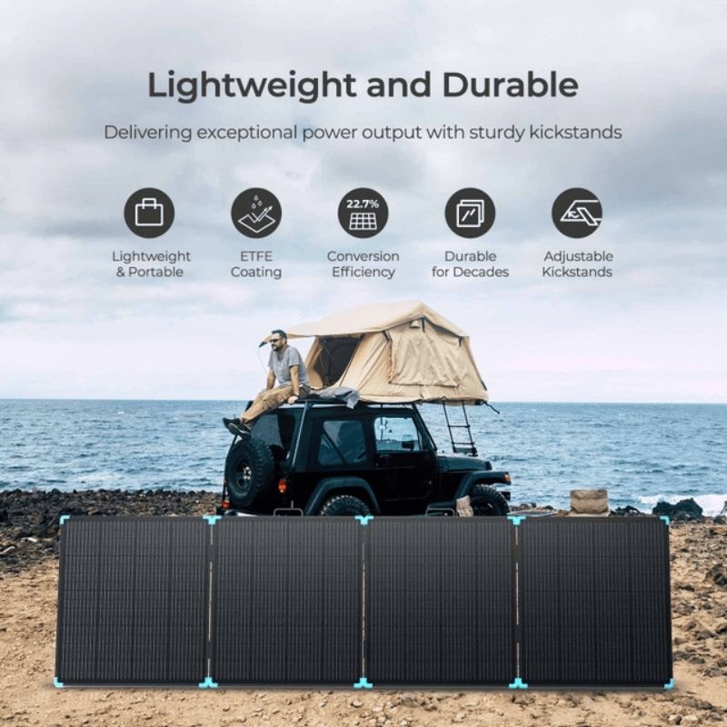 Renogy 400W lightweight portable solar suitcase camping power solution