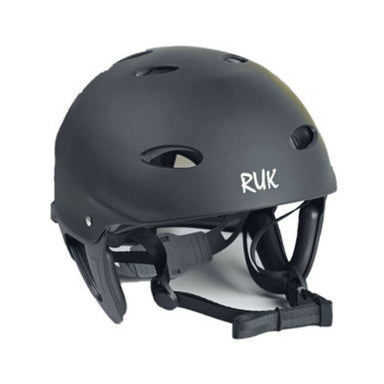 Black RUK Sport helmet designed for water sports and paddling