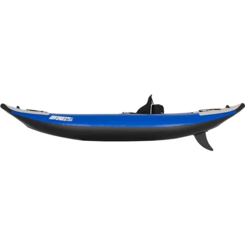 Sea Eagle 300x Explorer side profile of the inflatable kayak with its sleek design