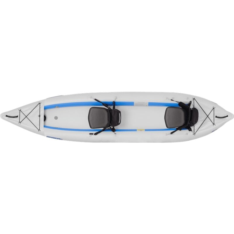 Top view of Sea Eagle 385ft FastTrack inflatable kayak with two seats