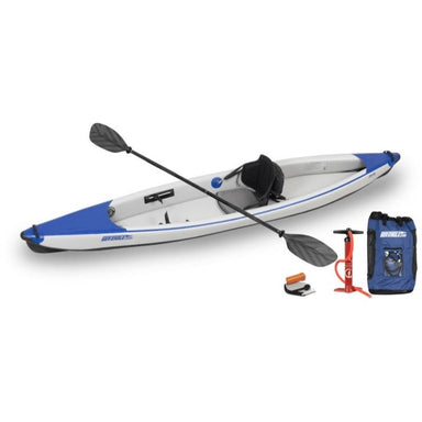 Sea Eagle 393RL inflatable kayak with paddle and included accessories