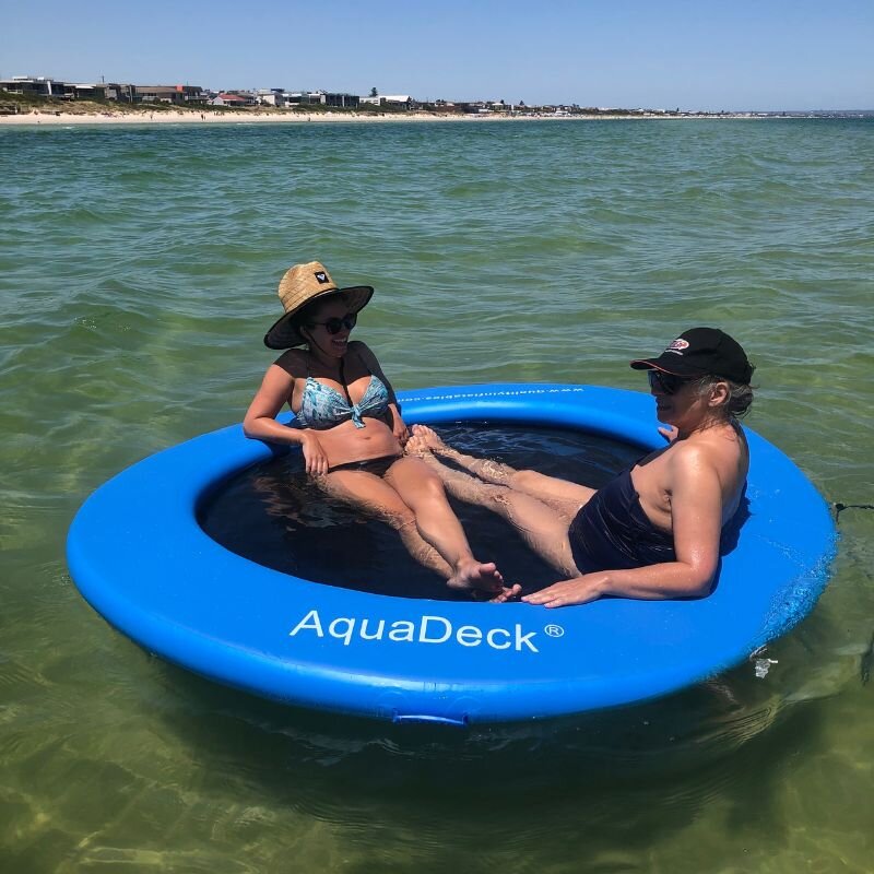 Soak up the sun with the AquaDeck Small Inflatable Sea Pool