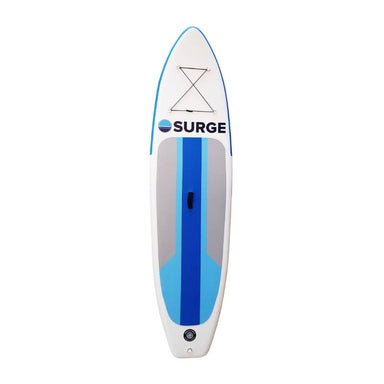 Surge All-Rounder 10'6" x 33" x 6" inflatable SUP top view showing board design