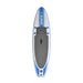 Surge iSUP package front view of blue inflatable stand-up paddleboard with handle