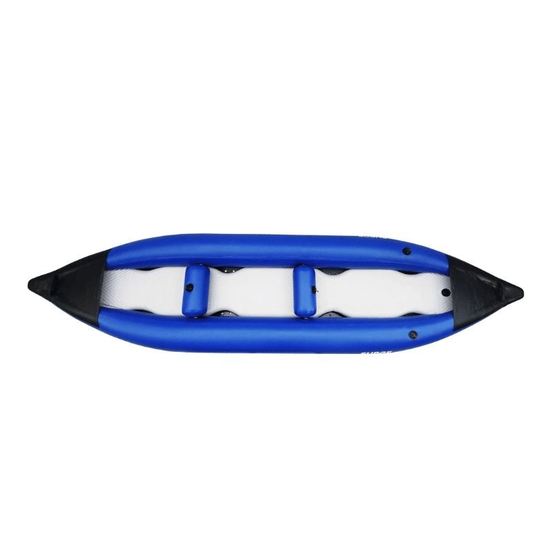 Surge Nile inflatable kayak drop stitch floor top view with double seats