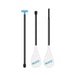 Three-piece TAHE Beach Alu 200 paddle for paddleboard and kayak, with white blades and black shaft