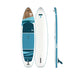 Three-view of Tahe Breeze Wing 11'0 inflatable SUP board including front, back, and side