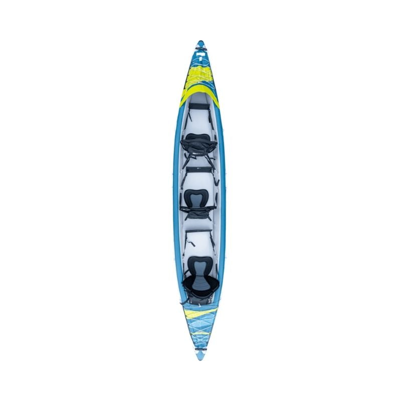 Top view of Tahe Kayak Air Breeze Full HP3 with three seats